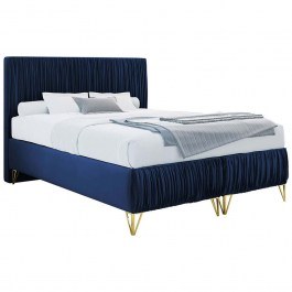 Κρεβάτι Με Στρώμα Mars (160x200cm) 162696399 160x209x120cm Blue BLUE
