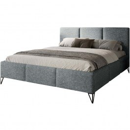 Bed With Storage Space Loren (For Mattress 160x200cm) 162896369 170x218x107cm Grey GREY