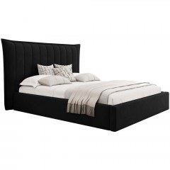 Κρεβάτι Με Αποθηκευτικό Χώρο Lilkus (Για Στρώμα 160x200cm) 162806929 210x224x122cm Black