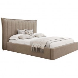 Bed With Storage Space Lilkus (For Mattress 160x200cm) 162806959 210x224x122cm Beige BEIGE