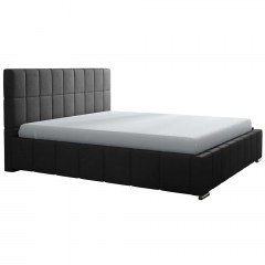 Κρεβάτι Με Αποθηκευτικό Χώρο Leo (Για Στρώμα 160x200cm) 162481569 178x222x92cm Anthracite