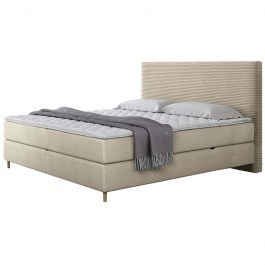 Κρεβάτι Με Αποθηκευτικό Χώρο Laro (Για Στρώμα 160x200cm) 162650649 168x209x118cm Ecru ECRU