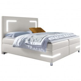 Κρεβάτι Με Στρώμα Και Φως Led Delos (160x200cm) 162565339 162x212x120cm White WHITE