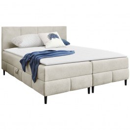 Bed With Mattress & Storage Space Box Best II (For Mattress 160x200cm) 162916689 162x206x88cm Cream CREAM