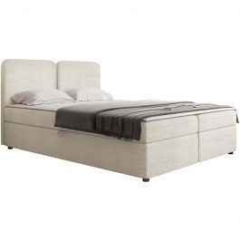 Bed With Mattress & Storage Space Boho (For Mattress 160x200cm) 163045919 140x207x104cm Ecru ECRU