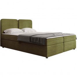 Bed With Mattress & Storage Space Boho (For Mattress 160x200cm) 163045929 140x207x104cm Green GREEN