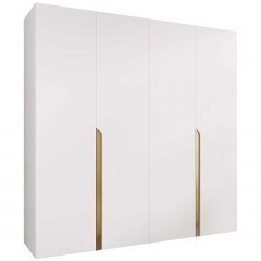Ντουλάπα Τετράφυλλη Mila I 163087809 200x52x202cm White-Gold
