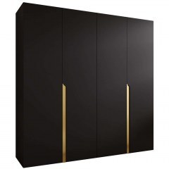 Ντουλάπα Τετράφυλλη Mila I 163087799 200x52x202cm Black-Gold