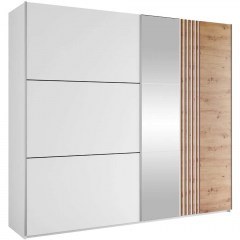 Ντουλάπα Συρόμενη Sintra 162916549 250x65x215cm White-Natural