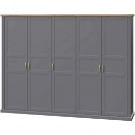 Five-Leaf Wardrobe Tahoma 162052389 291x59x227cm Anthracite ANTHRACITE