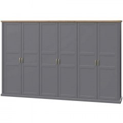 Six-Leaf Wardrobe Tahoma 162052489 346x59x227cm Anthracite
