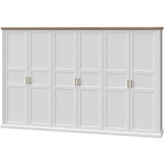 Six-Leaf Wardrobe Tahoma 162261419 346x59x227cm White