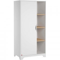 Single-Leaf Wardrobe Leaf 161440659 88,5x52x189,5cm Natural-White