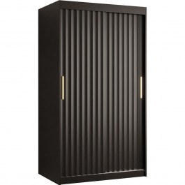 Ντουλάπα Δίφυλλη Συρόμενη Riflo Wave 162575789 100x62x200cm Black BLACK
