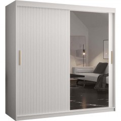 Ντουλάπα Δίφυλλη Συρόμενη Riflo Slim 162575549 180x62x200cm White
