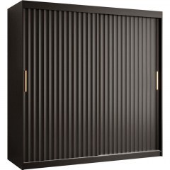 Ντουλάπα Δίφυλλη Συρόμενη Riflo Wave 162577669 180x62x200cm Black