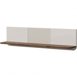 Wall Shelf Marly Reg 162910269 120x22x30cm Off White-Brown WHITE-BROWN