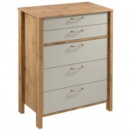 Συρταριέρα Indygo 162817449 90x47x109cm Oak-Beige OAK-BEIGE