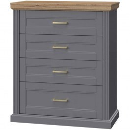 Συρταριέρα Tahoma 162052909 101x48x112cm Anthracite ANTHRACITE