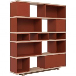 Βιβλιοθήκη Balance 162686999 138x32x170cm Red RED