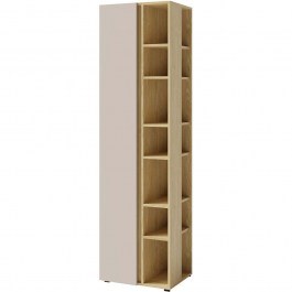 Bookcase Luca 163080719 55x40x195cm Natural-Cashmere CASHMERE