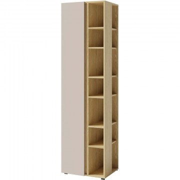 Bookcase Luca 163080719 55x40x195cm Natural-Cashmere