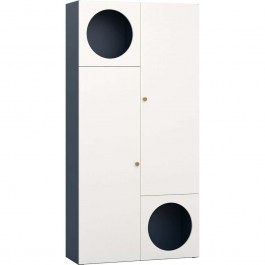 Bookcase Reli HD 162794079 100,7x35,1x202,5cm White-Blue WHITE-BLUE