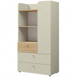 Bookcase Yuki 162854859 80x40x150cm Natural-Beige BEIGE