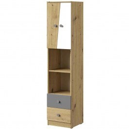 Βιβλιοθήκη Nero 162293459 40x40x191cm Natural-Multi MULTI