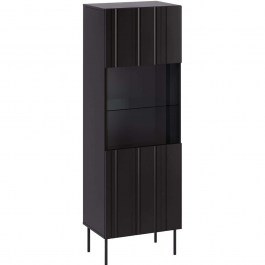 Βιτρίνα Isla 163062429 60x42x180cm Black BLACK