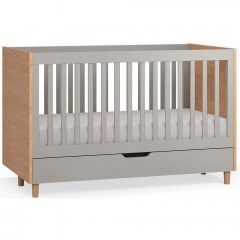 Κρεβάτι Βρεφικό Simple (Για Στρώμα 70x140cm) 162898049 140x74,5x80,5cm Natural-Grey