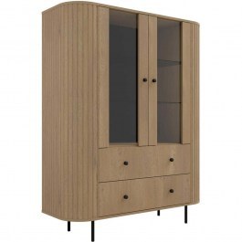 Showcase Ovelia 163033819 123x42,3x155cm Natural NATURAL