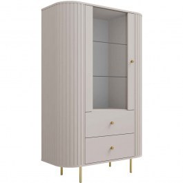 Showcase Ovelia 163033769 97,4x42,3x155cm Beige BEIGE