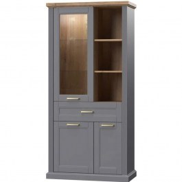 Βιτρίνα Tahoma 162054509 101x48x200cm Anthracite ANTHRACITE