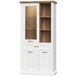 Βιτρίνα Tahoma 162261509 101x48x200cm White WHITE