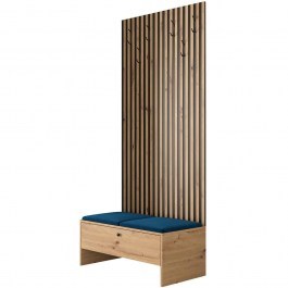 Entrance Furniture Balma IV 162560899 85x44x206cm Natural-Blue NATURAL-BLUE