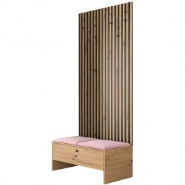 Entrance Furniture Balma IV 162560879 85x44x206cm Natural-Pink NATURAL-PINK