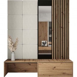 Έπιπλο Εισόδου Premium I 162558979 172x42x205cm Natural-White NATURAL-WHITE