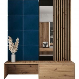 Έπιπλο Εισόδου Premium I 162558959 172x42x205cm Natural-Blue NATURAL-BLUE