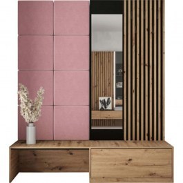 Έπιπλο Εισόδου Premium I 162558919 172x42x205cm Natural-Pink NATURAL-PINK