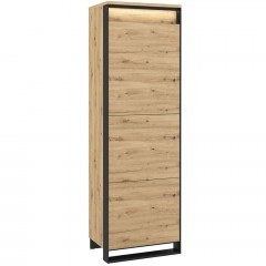 Ντουλάπα Μονόφυλλη Με Φως Led Quant 162087819 60x41x195cm Oak