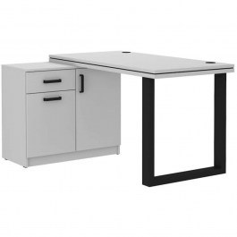 Γραφείο Warrior I 162709909 138x107x78,1cm Grey GREY