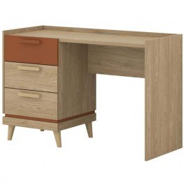 Γραφείο Andi 163078729 120x50x80cm Natural-Terracotta NATURAL