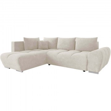 Corner Sofa - Bed (Left Corner) Forrest 162889979 290x183x85cm Ecru