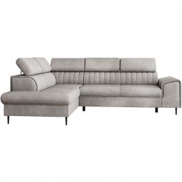 Corner Sofa - Bed (Left Corner) Kadurin 162889049 276x206x81cm Grey GREY