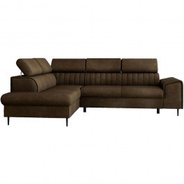 Corner Sofa - Bed (Left Corner) Kadurin 162889029 276x206x81cm Brown BROWN