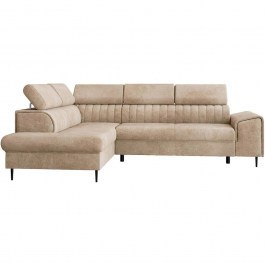Corner Sofa - Bed (Left Corner) Kadurin 162889129 276x206x81cm Beige BEIGE