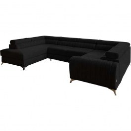Corner Sofa - Bed (Left Corner) Lola 163052659 347x202x92cm Black BLACK