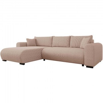 Corner Sofa - Bed Merkos I 162865919 285x188x80cm Beige