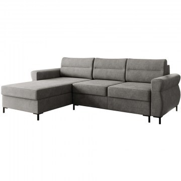 Corner Sofa - Bed Mormi 162878159 258x170x92cm Anthracite